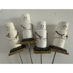 The Original S'mores Midwest Roasting Marshmallow Sticks Ornament Set of 4